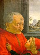 Domenico Ghirlandaio An Old Man and his Grandson China oil painting reproduction